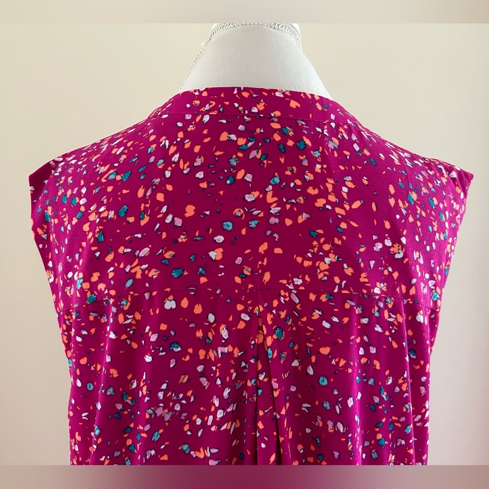 💕CUTE Bright Pink Dress w/Colorful Spots - Picture 5 of 6